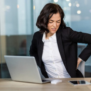 importance of posture for office businesswoman back pain