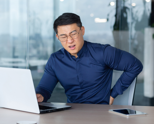back pain from sitting at desk
