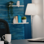 empty workplace home office with modern design and 2026 03 19 02 08 47 utc