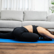 Person stretching gently after finishing how long to stay on acupressure mat routine
